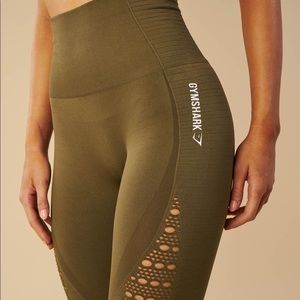 Gymshark Olive/Khaki High Waist Leggings XS